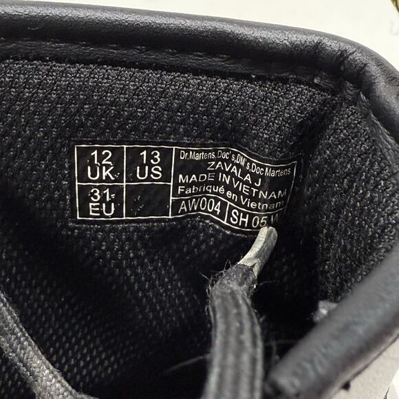 Dr Martens Zavala J Combat Boots Kids Girls Size 13 White Side Zipper Docs Doc - Picture 12 of 16